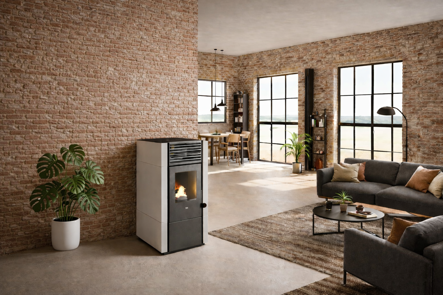 Piecyki na pellet z dystrybucją powietrza zdjęcie